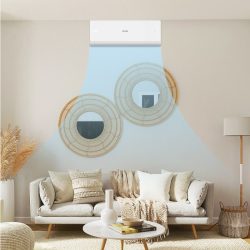 Alternative view of Dual Hose Portable Air Conditioner, Dehumidifier, Fan with Activated Carbon Filter in Platinum