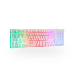 Teclado Branco Semi Mecanico Asgard Dazz